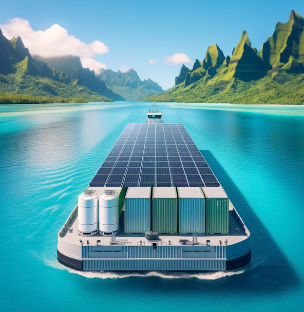 Salgenx Concept PV Power and Desalination Barge